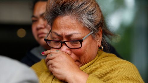 His mother Atagai Togatuki sobbed outside Glebe Coroner's Court in Sydney on Monday. (AAP)