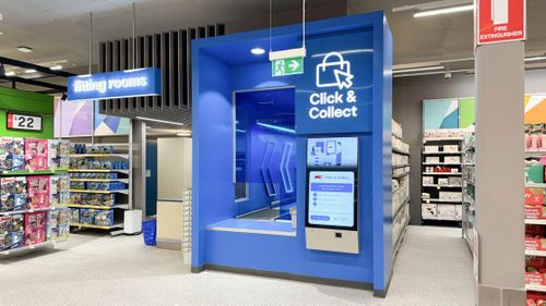 The new 'Click and Collect' kiosk now operating at the Eastland store.