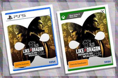 9PR: Like a Dragon: Infinite Wealth PlayStation 5 and Xbox Series X game covers