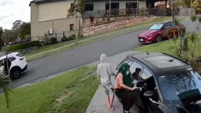 Karly Jones daughters threatened by car thieves on walk home from school Upper Coomera