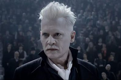 Johnny Depp in Fantastic Beasts.