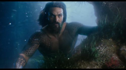 Game of Thrones hunk Jason Mamoa takes on the role of Aquaman.