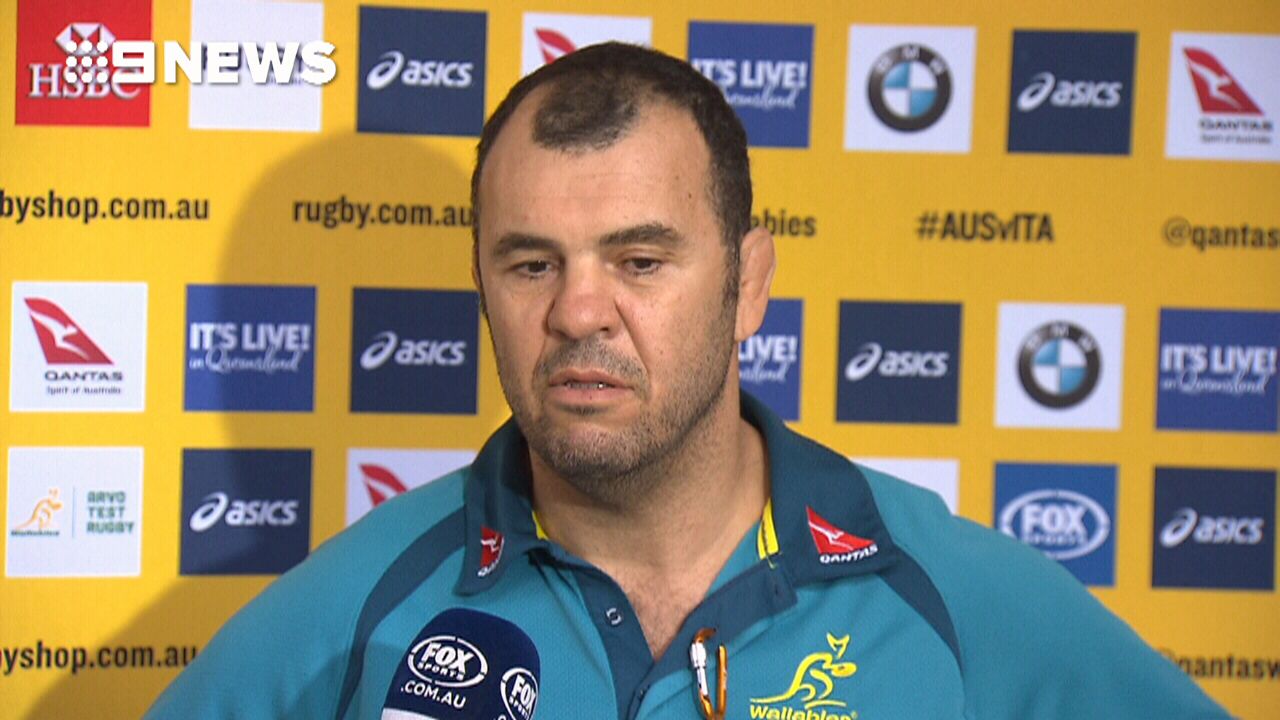 Cheika calls viral Wallabies fan after scathing criticism