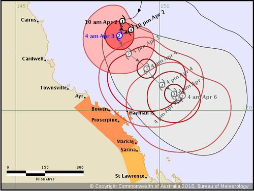 Iris is expected to intensify into a Category 3 storm on Wednesday. Picture: BoM.