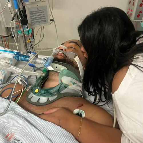 Father-of-four Rayden is in an induced coma after being struck by a driver outside his Clyde North home.