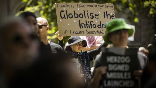 Globalise the Intifada is a slogan that has been seen at pro-Palestine rallies or at protests against Israel in Australia and around the world.