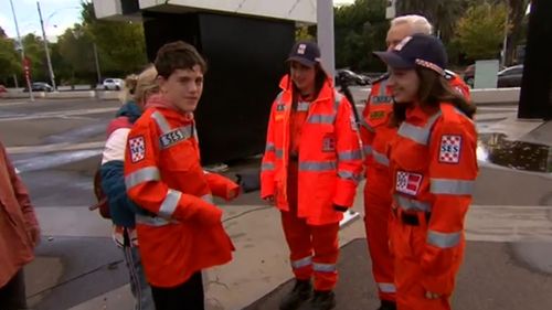 It's been almost a year since William Callaghan survived two freezing nights lost in the bush.The teenager met some of the team who helped save him today.