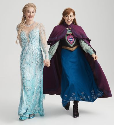 Frozen: The Musical, Australia, production, theatre, Courtney Monsma plays Anna, Jemma Rix plays Elsa
