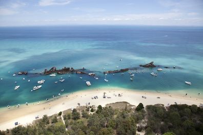 Moreton bay island off Brisbane Queensland