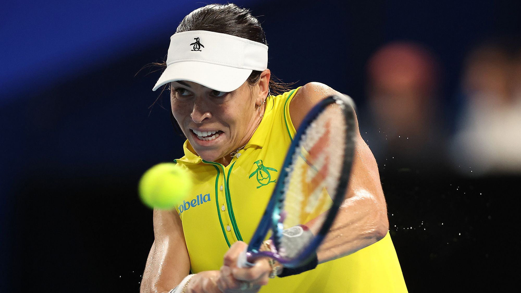 Australia&#x27;s Ajla Tomljanovic in action at the United Cup.