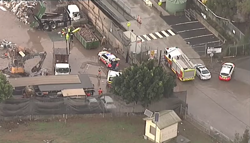 The injured man is expected to be flown to Westmead Hospital for treatment after a Camellia workplace accident.