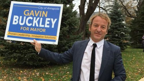 Gavin Buckley during his Annapolis mayoral campaign (Facebook)