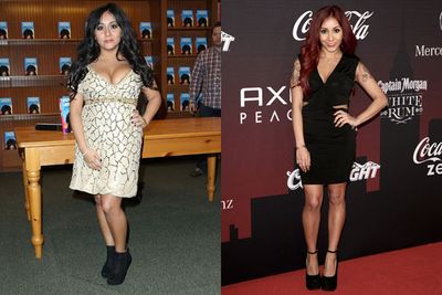 Snooki.. when we first lay eyes on you, you were a binge-drinking, extension-wearing, self-proclaimed 'meatball' on <i>Jersey Shore</i>. <br/><br/>And after dropping 20 kilos, you're a polished mum-of-one with a penchant for push-ups... and animal print.<br/><br/>You can take the girl out of Jersey, but you can't the Jersey out of the girl.
