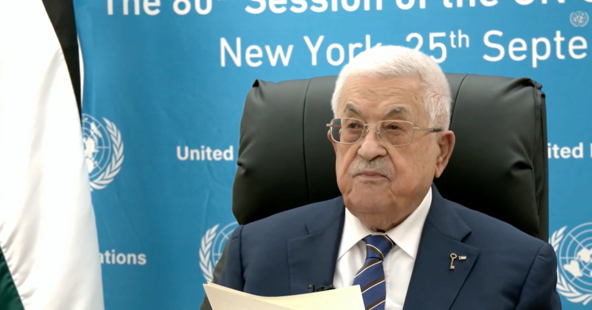 Mahmoud Abbas UN: Palestinian President Says Hamas Will Have No Rol...