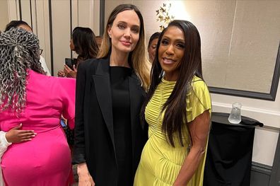 Angelina Jolie with Married to Medicine Cast Member Dr. Jackie Walters.