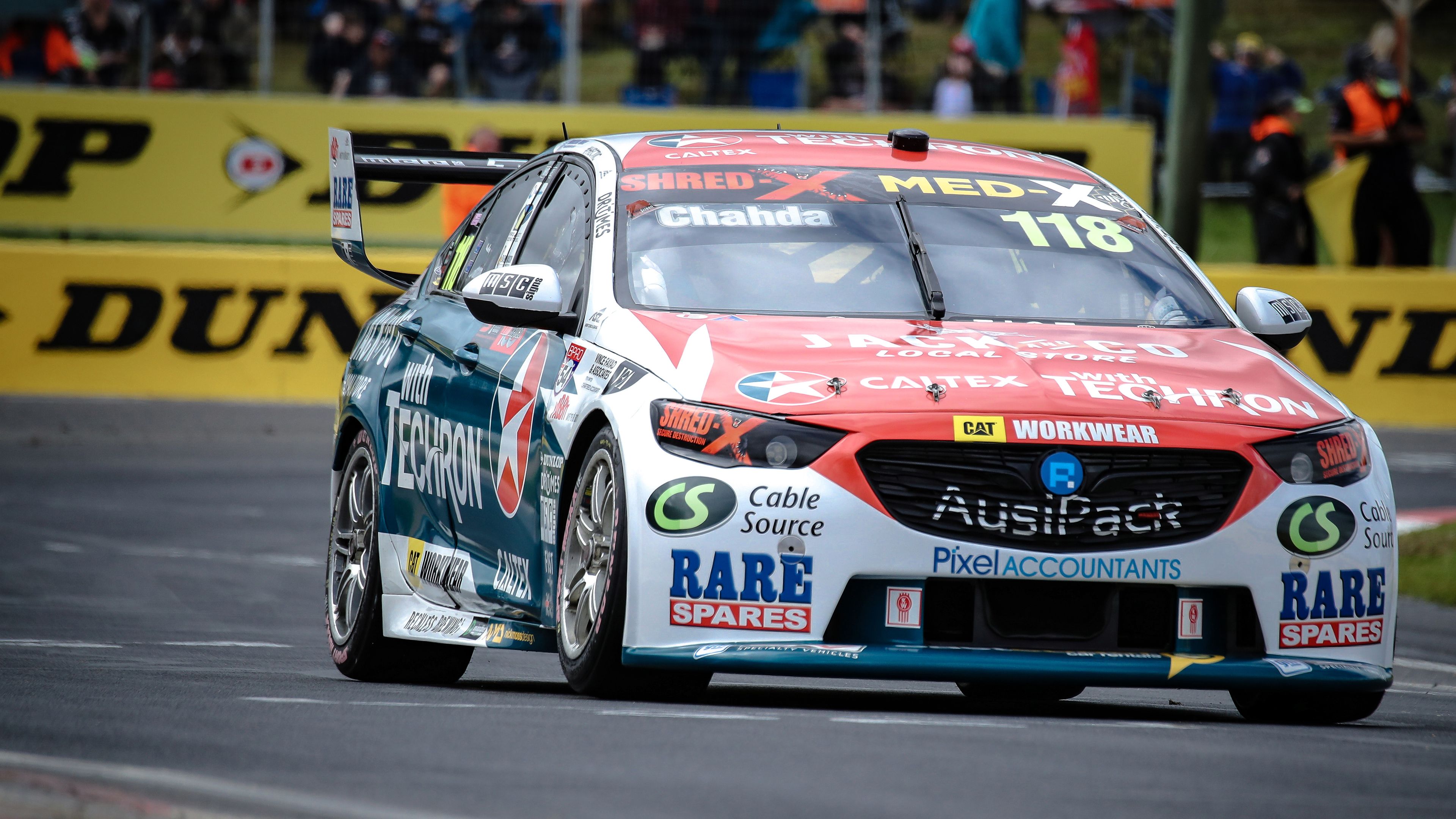 Matt Chahda on track in the Caltex Young Stars Wildcard at the Bathurst 1000.
