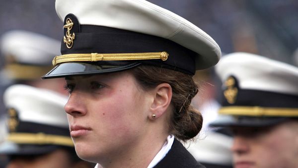 US Navy rules women can now wear lock and ponytail hairstlyes, instead of buns. (AP)