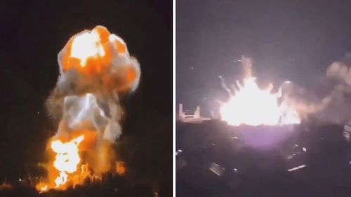 Un avión militar ucraniano dañó un barco ruso amarrado en el Mar Negro frente a la costa de Crimea.