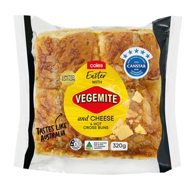 Vegemite and Cheese hot cross buns
