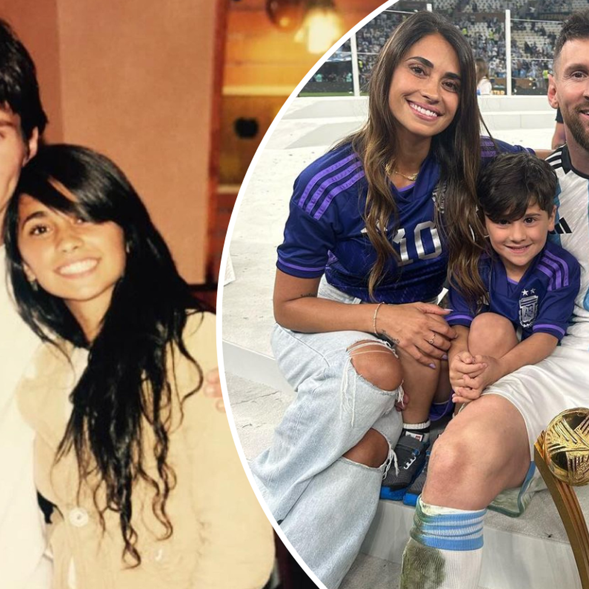 Lionel Messi Wife Antonela Roccuzzo's High-low World Cup Jersey