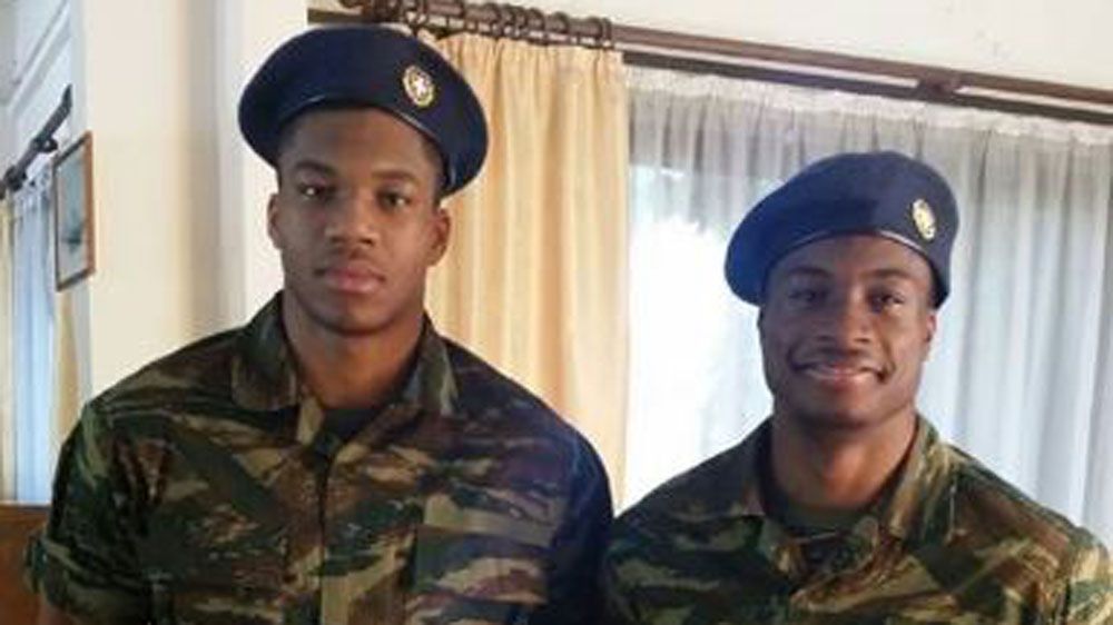 Brothers Giannis and Thanasis Antetokounmpo start their military service (Twitter)