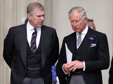 Prince Charles and Prince Andrew