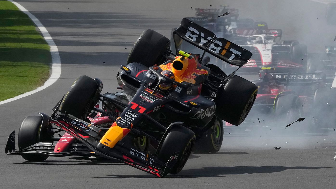 Charles Leclerc booed, Sergio Perez in tears as two crashes mar Mexico City Grand Prix