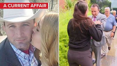 ‘F---ing a---hole’: Love rat and former flame clash outside court