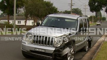 Witnesses saw Tongan Sam's Jeep allegedly hit two parked cars in Merrylands before continuing on to another street and colliding with another vehicle.