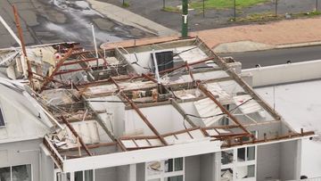A roof has been ripped off a pub in Western Australia with people still inside after a severe storm tore through Perth and the south-west. The Parade Hotel in Bunbury﻿ was damaged.