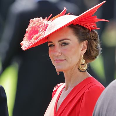 Catherine, Princess of Wales attends day four of Royal Ascot 2023 at Ascot Racecourse on June 23, 2023 in Ascot, England 