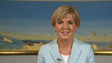 Julie Bishop remains mum when questioned about PM job