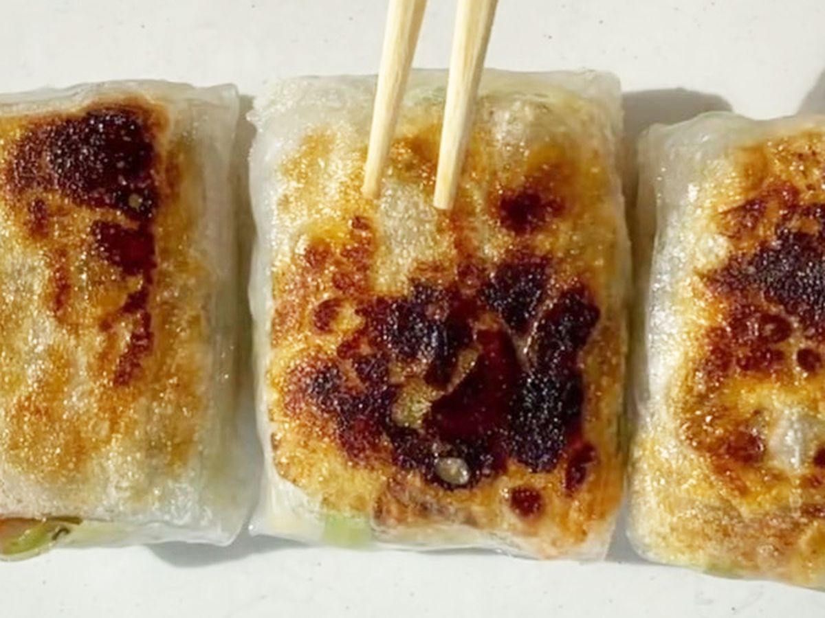 Viral Tiktok video for crispy rice paper dumplings - 9Kitchen