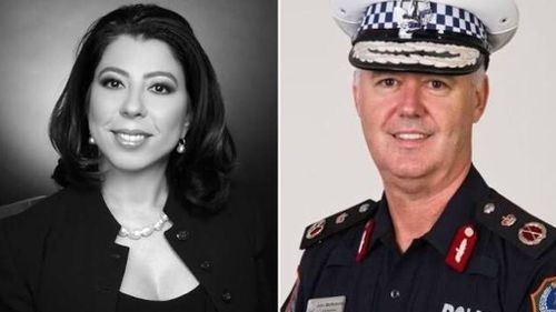 Former Northern Territory Police Commissioner John McRoberts has been sentenced to a maximum three years in jail for perverting the course of justice for an affair. Picture: 9NEWS.