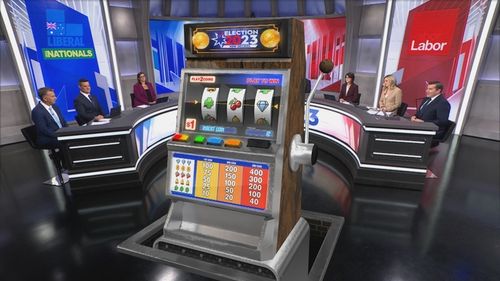 9News unveils "Pollie Pokie" for politicians who lose their seat.
