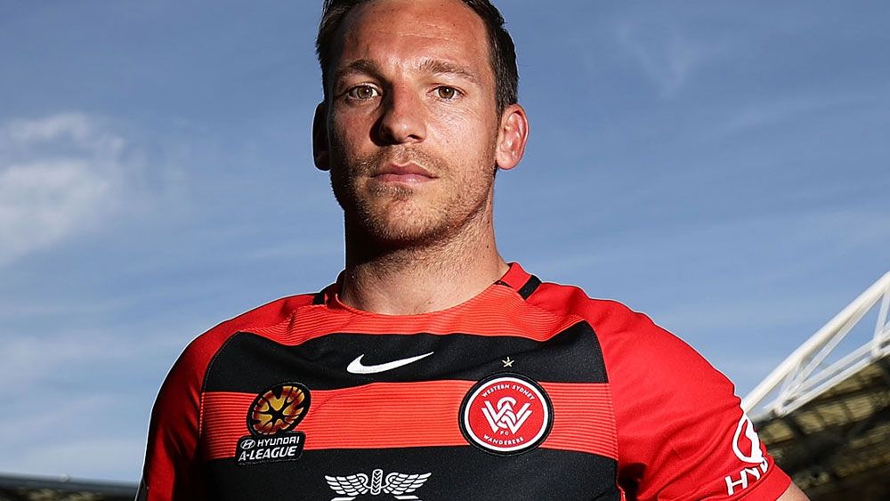 Brendon Santalab was the hero for the Wanderers. (AAP)