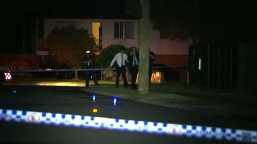 A crime scene has been set up as police search the area. (9NEWS)