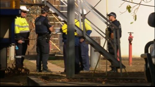 One worker was injured at the electrical substation. (9NEWS)