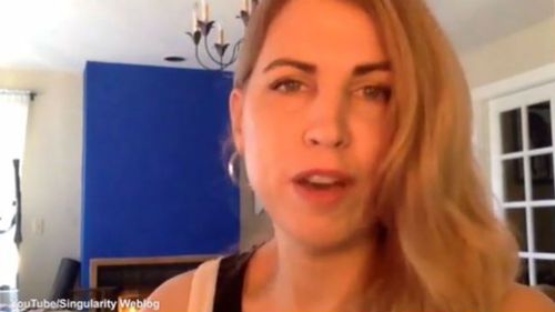 Liz Parrish claims to have cut 20 years from her biological age. (Youtube/Singularity Weblog)