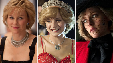 Actresses, played Princess Diana, TV, movies, Naomi Watts, Emma Corrin, Kristen Stewart