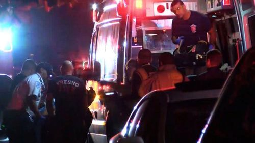 Emergency services respond to reports of a shooting at a family gathering in California.