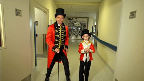 David Campbell leading the spectacle as ringmaster. Picture: 9NEWS