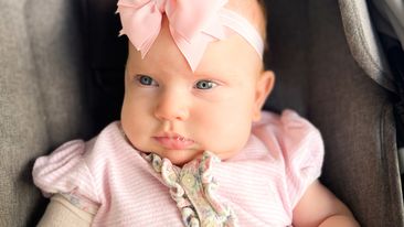 Mia Rose Steffe had a lazy eye as a baby - it was the only sign of her cancer.