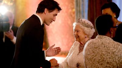 Queen tells Canadian Prime Minister Justin Trudeau he made her 'feel old'