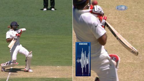 Replays suggested Pujara was unlucky to be given out caught behind. (WWOS)