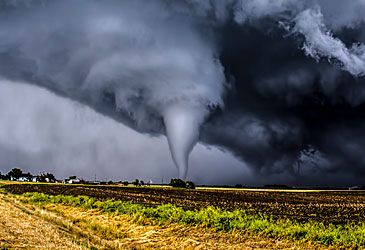 In which nation do tornadoes most frequently occur?