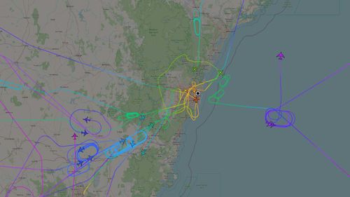 S﻿ydney has been smashed by a wild storm which has cancelled planes and brought down trees.The storm swept through at around 7.30pm after earlier warnings.