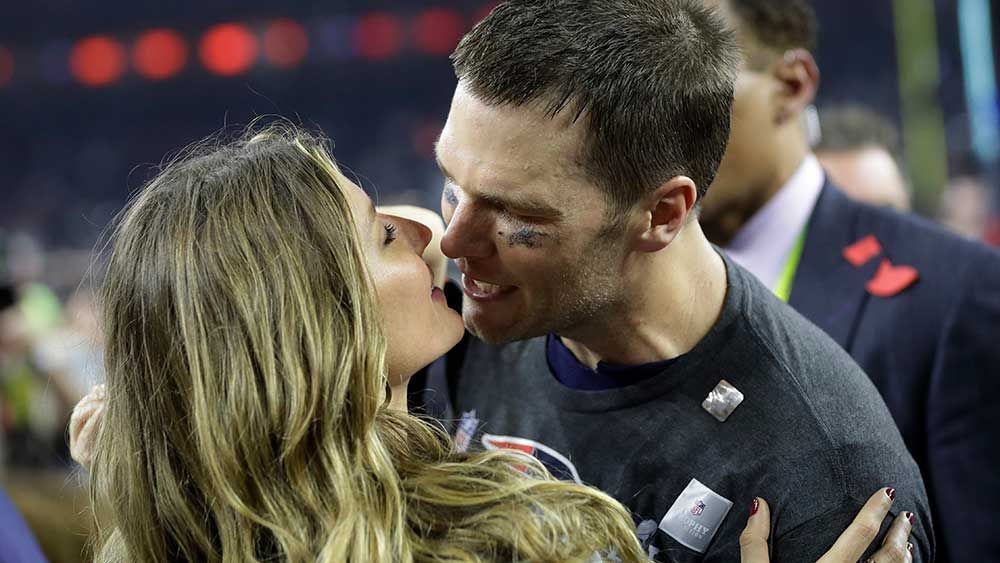 Brady ignores wife's pleas to quit NFL