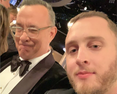 Tom Hanks and his son Chet.