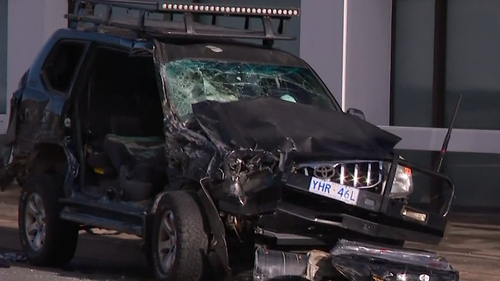 A man has been arrested after a police pursuit ended in a five car crash in Leichhardt